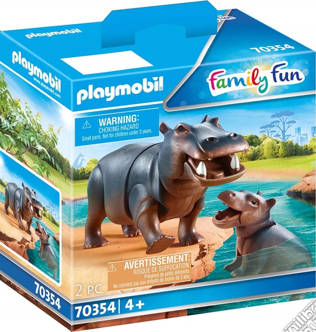 Playmobil 70354 - Family Fun - Ippopotamo Con Cucciolo gioco