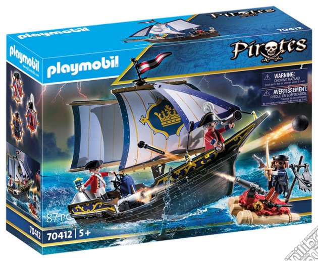 Playmobil: 70412 - Pirati - Nave Della Marina Reale gioco