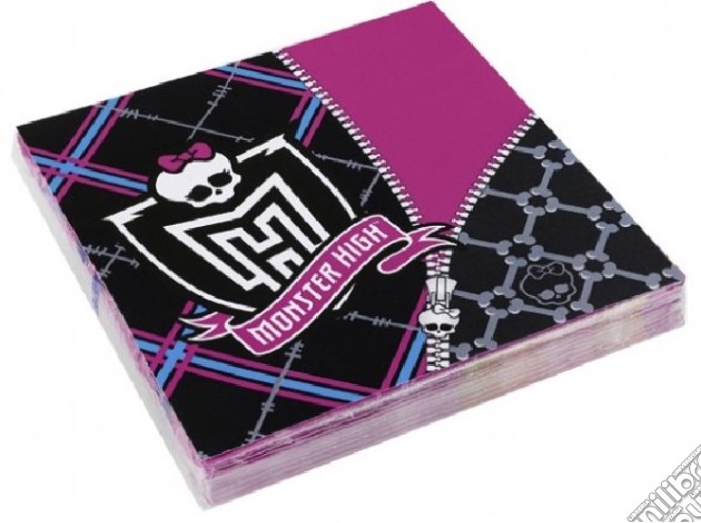 Monster High - 20 Tovaglioli Di Carta gioco di Como Giochi
