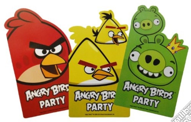 Angry Birds: 6 Inviti Con Busta gioco di Como Giochi
