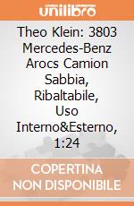 Theo Klein: 3803 Mercedes-Benz Arocs Camion Sabbia, Ribaltabile, Uso Interno&Esterno, 1:24 giochi