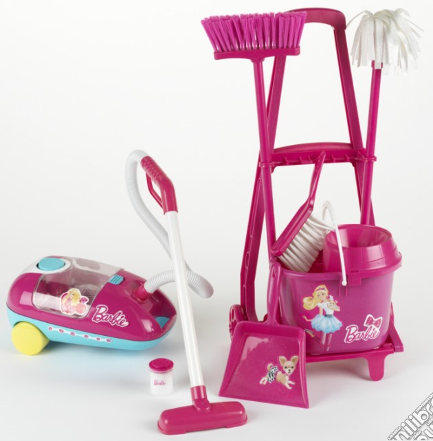 Barbie - Carrello Pulizia E Aspirapolvere gioco