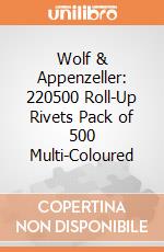 Wolf & Appenzeller: 220500 Roll-Up Rivets Pack of 500 Multi-Coloured gioco