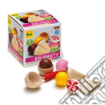 Erzi: Festa Del Gelato, Assortimento (8 Pezzi In Legno Di Betulla Laccato) giochi