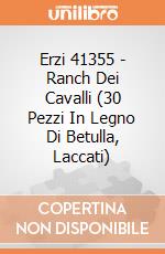 Erzi 41355 - Ranch Dei Cavalli (30 Pezzi In Legno Di Betulla, Laccati) gioco di Erzi