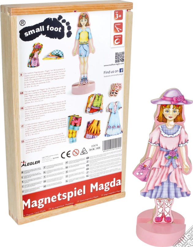 Gioco magnetico Bambola da vestire Magda gioco