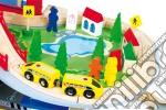 Ferrovia in legno a livelli giochi
