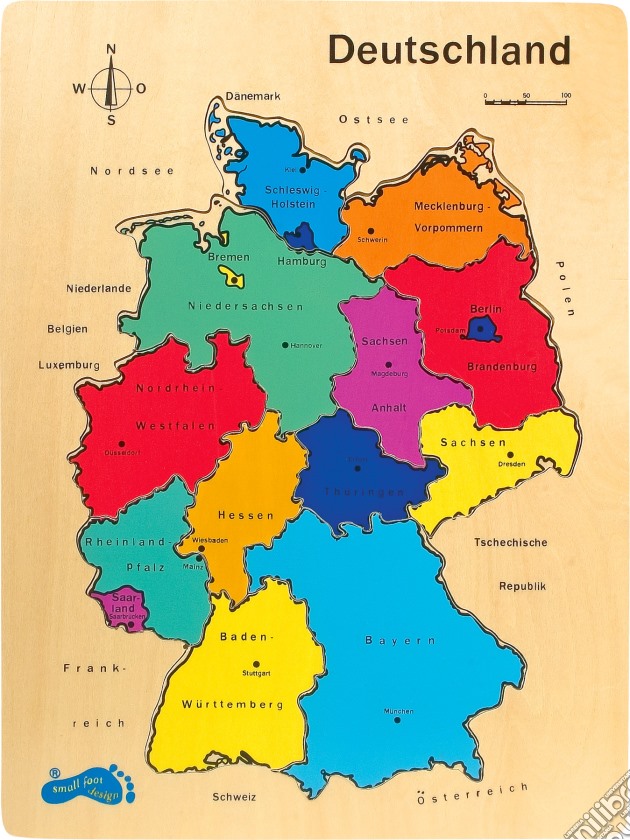 Puzzle in legno Germania gioco