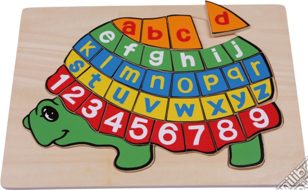 Puzzle in legno “ABC tartaruga” gioco