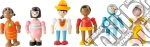 Display figure in legno flessibili Popoli del mondo  giochi