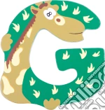 Lettera G in legno con animali giochi