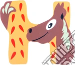 Lettera H in legno con animali giochi