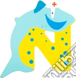 Lettera N in legno con animali giochi