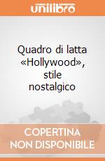 Quadro di latta «Hollywood», stile nostalgico giochi