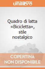 Quadro di latta «Bicicletta», stile nostalgico giochi