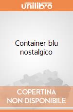 Container blu nostalgico giochi