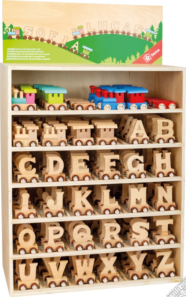 Display Treno lettere dell‘alfabeto gioco