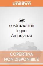 Set costruzioni in legno Ambulanza giochi