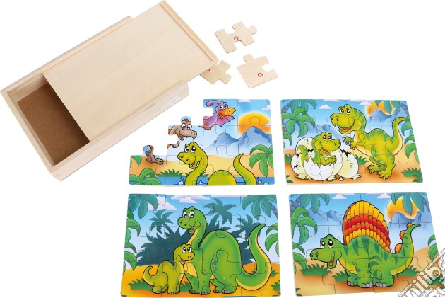 Box-Puzzle 4 in 1 Dinosauri  gioco