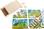 Box-Puzzle 4 in 1 Dinosauri  giochi