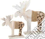 Alce decorativo con cerchi di tronco giochi