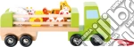 Auto in legno con trasporto animali giochi