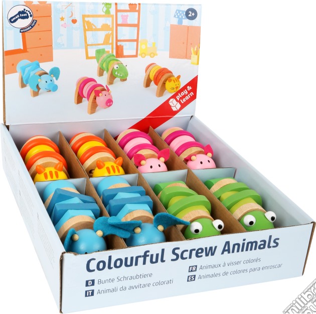 Display Animali da avvitare colorati gioco