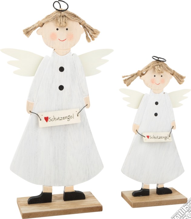 Angeli custodi decorativi in legno gioco