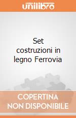 Set costruzioni in legno Ferrovia giochi