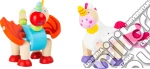 Espositore Figure flessibili Unicorno Luna e Drago Merlin giochi