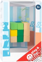 Cubo da costruzione blu e verde giochi