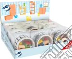 Display Locomotiva in legno con binari in nastro adesivo giochi