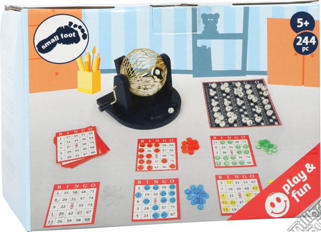 Set da gioco Bingo con cesto mischia-numeri gioco