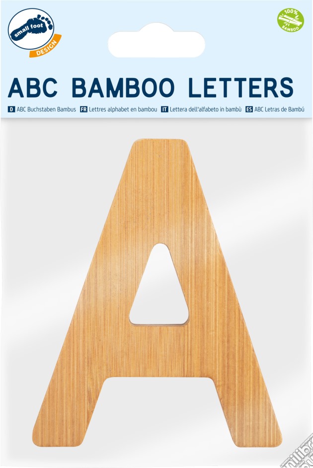 Lettera dell'alfabeto in bambù A gioco