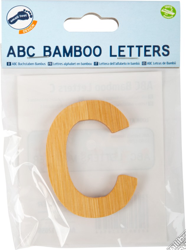 Lettera dell'alfabeto in bambù C gioco