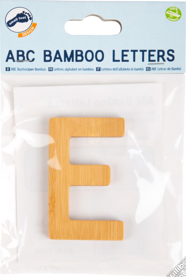 Lettera dell'alfabeto in bambù E gioco