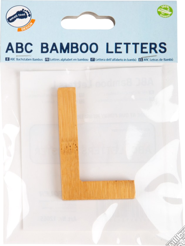 Lettera dell'alfabeto in bambù L gioco