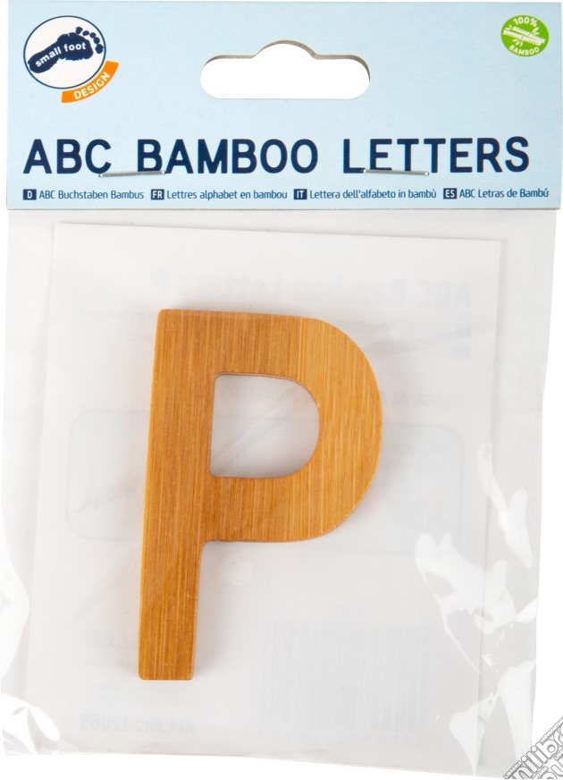 Lettera dell'alfabeto in bambù P gioco