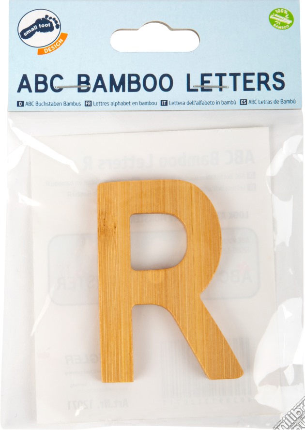 Lettera dell'alfabeto in bambù R gioco
