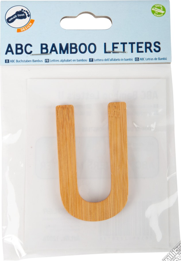 Lettera dell'alfabeto in bambù U gioco