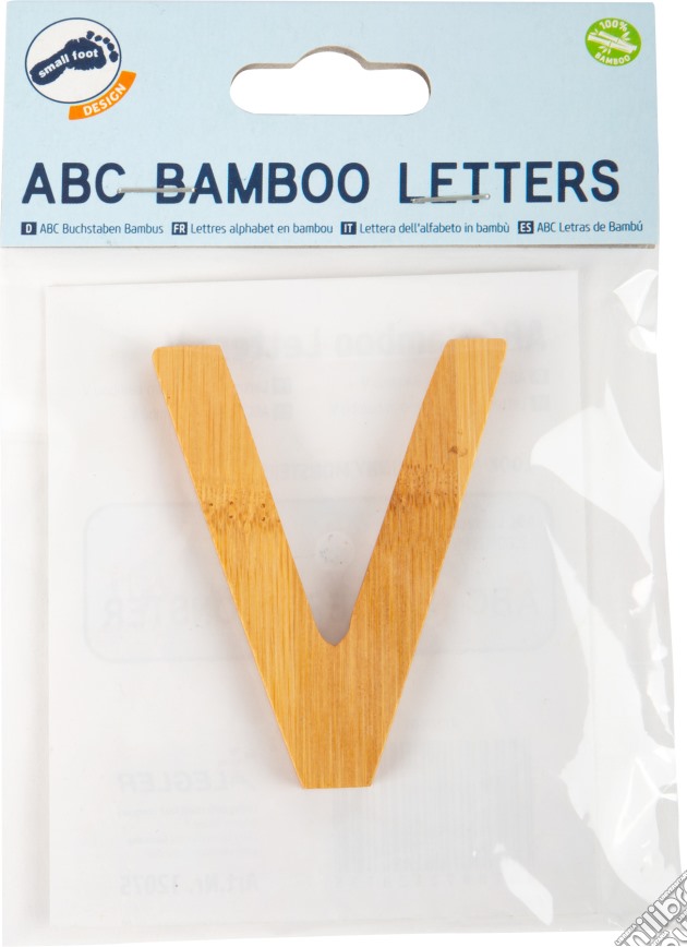 Lettera dell'alfabeto in bambù V gioco