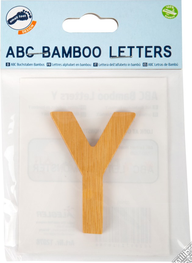Lettera dell'alfabeto in bambù Y gioco