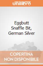 Eggbutt Snaffle Bit, German Silver gioco di Pfiff