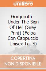 Gorgoroth - Under The Sign Of Hell (Grey Print) (Felpa Con Cappuccio Unisex Tg. S) gioco di Soulseller Records