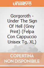 Gorgoroth - Under The Sign Of Hell (Grey Print) (Felpa Con Cappuccio Unisex Tg. XL) gioco di Soulseller Records
