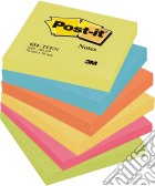 3M Post-it - 100 Foglietti Post-it Colori Assortiti Energy (Giallo Ultra, Blu Ultra, Fucsia Ultra, Verde Neon) 76x76mm giochi