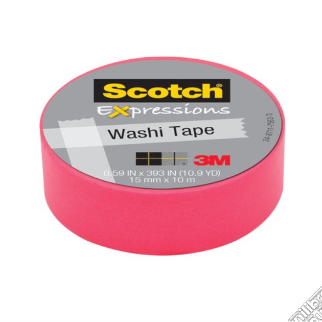 3m Post-it - Nastro Decorativo Scotch Washi Expressions Fucsia gioco di 3M