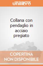 Collana con pendaglio in acciaio pregiato giochi