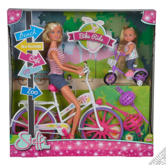 Steffi Love Ed Evi In Bici gioco di Simba Toys