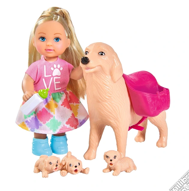 Evi Love - Dog Sitter Con Cagnolina E I Suoi 3 Cuccioli gioco di Simba Toys